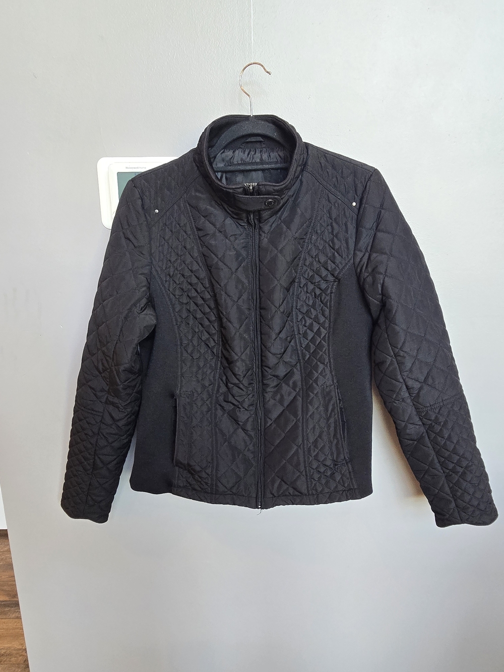 Weatherproof Black Quilted Zip Jacket